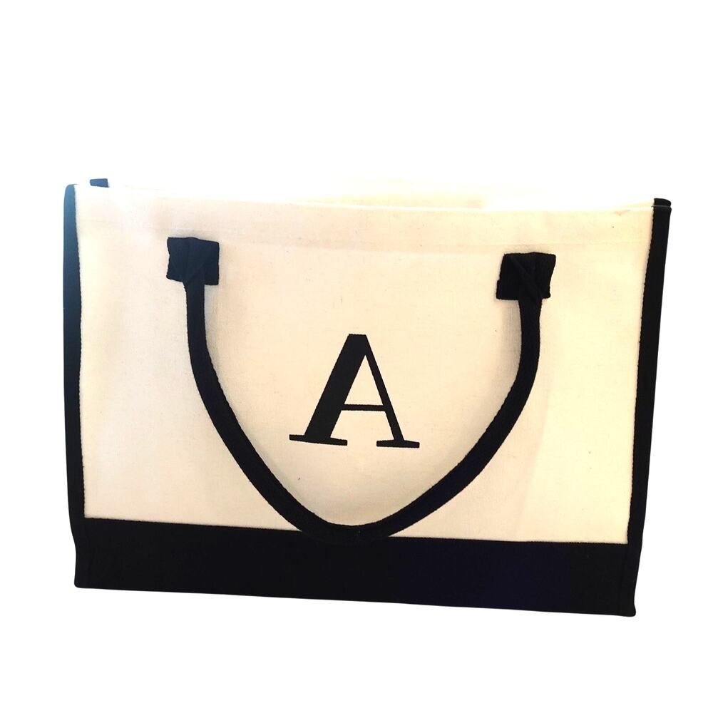 simle tote / monogrammed letter A